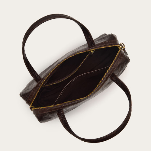 Sofia Bag L, brown croco | Balagan Studio