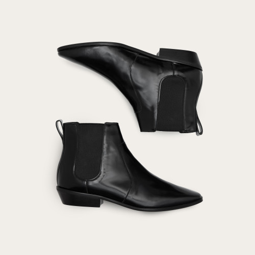 Sally Boots, glossy black | Balagan Studio