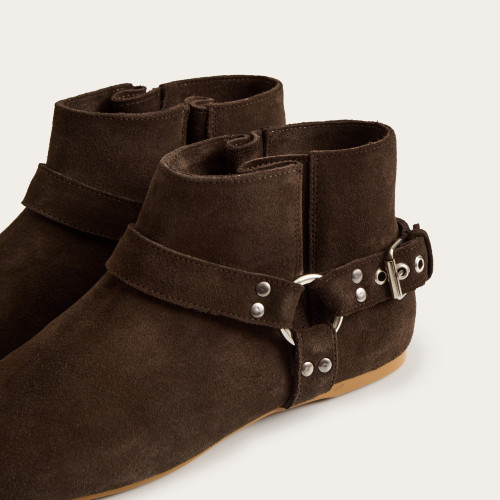 Avzam Boots, dark chocolate velvet | Balagan Studio