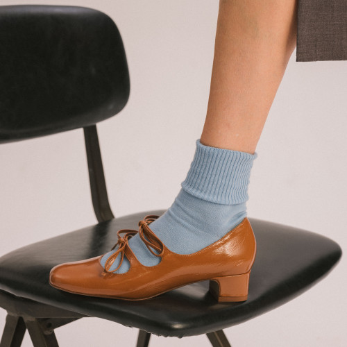 Greta Heels, glossy caramel | Balagan Studio