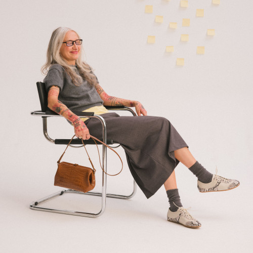 Milano sneakersy, złamana biel wzór pytona | Balagan Studio