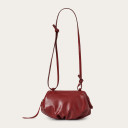 Plis Bag S, glossy claret