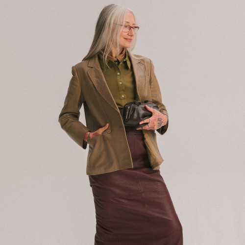 Plis torebka S, brązowy | Balagan Studio