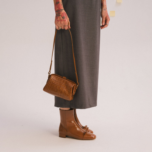 Livia Boots, glossy caramel | Balagan Studio