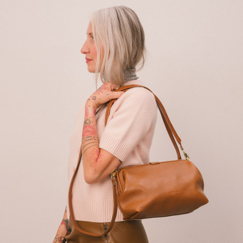 Rofe torebka L, karmelowy | Balagan Studio