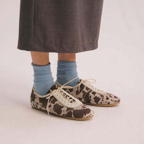 Milano sneakersy, zwierzęcy wzór welur | Balagan Studio