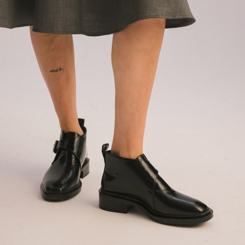 Clare Boots, glossy black| Balagan Studio