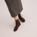 Marit Boots, claret velvet