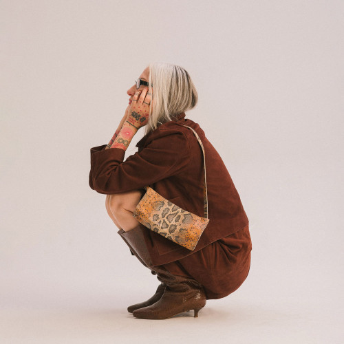 Minnie torebka S, rudy wzór pytona | Balagan Studio