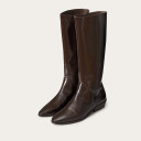 Peggy High Boots, glossy brown