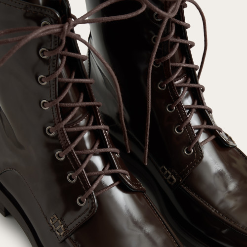 Georgia boots, glossy brown | Balagan Studio