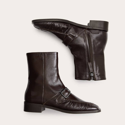 Umbria Boots, glossy brown | Balagan Studio