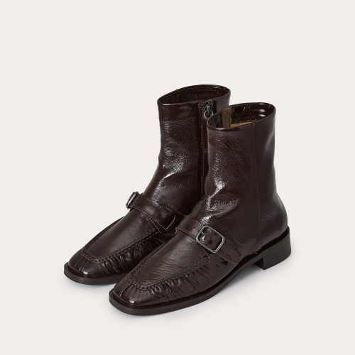 Umbria Boots, glossy brown | Balagan Studio