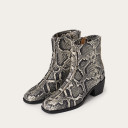 Selene Boots, off white python pattern