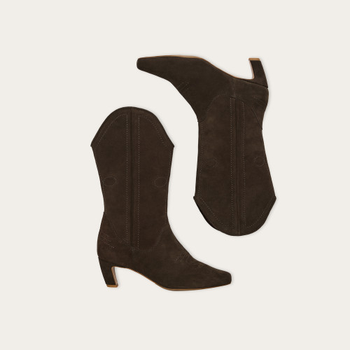 Bonnie Boots, dark chocolate velvet| Balagan Studio