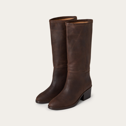 Abby High Boots, waxed brown | Balagan Studio