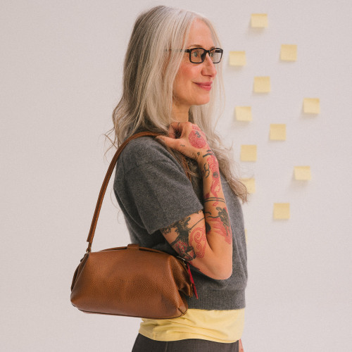 Hug bag torebka M, karmelowy | Balagan Studio