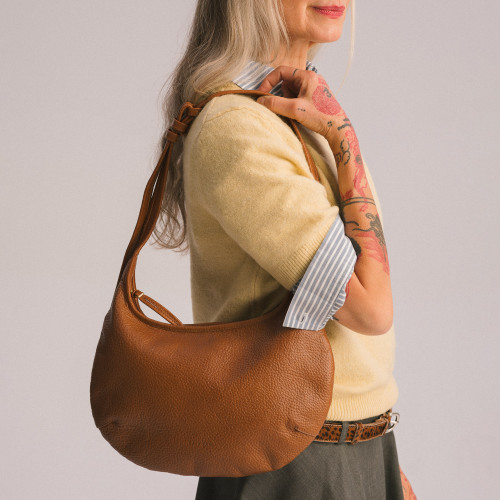 Banana torebka M, karmelowy | Balagan Studio