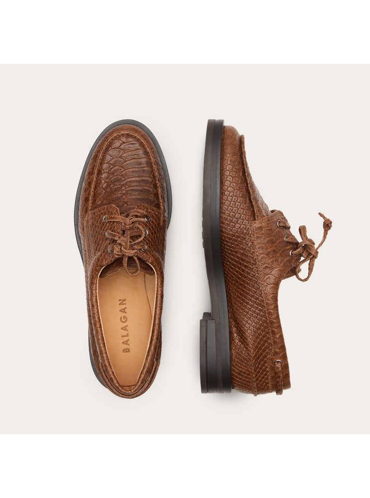 Yacht Flats, caramel croco | Balagan Studio