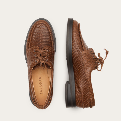 Yacht Flats, caramel croco | Balagan Studio