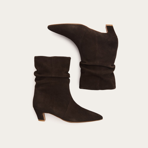 Fiona Boots, dark chocolate velvet| Balagan Studio