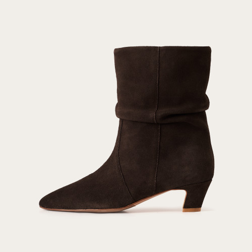 Fiona Boots, dark chocolate velvet| Balagan Studio