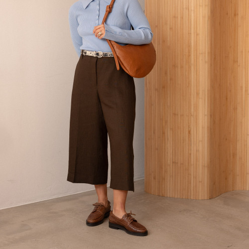 Yacht Flats, caramel croco | Balagan Studio