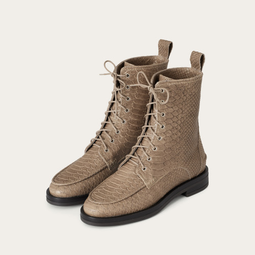 Georgia boots, beige croco | Balagan Studio