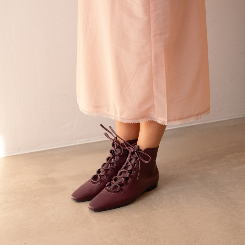 Lupa boots, burgundy | Balagan Studio