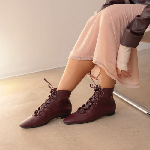 Lupa boots, burgundy | Balagan Studio