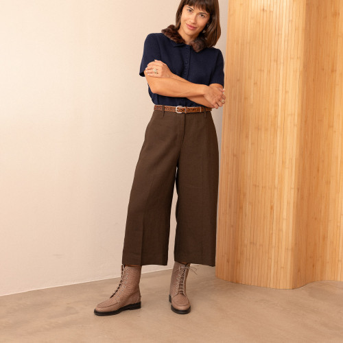 Georgia boots, beige croco | Balagan Studio