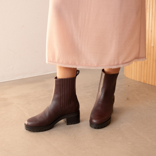Amida boots, deep brown | Balagan Studio