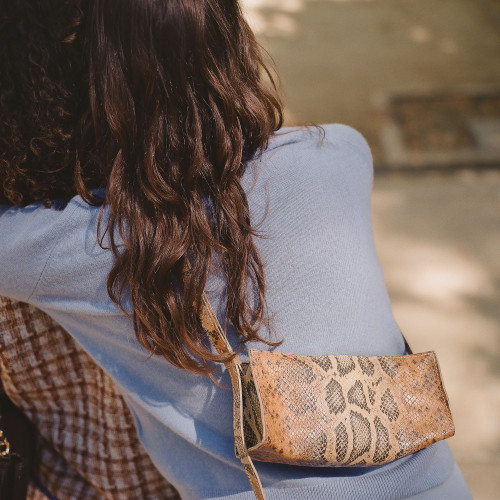 Minnie torebka S, rudy wzór pytona | Balagan Studio