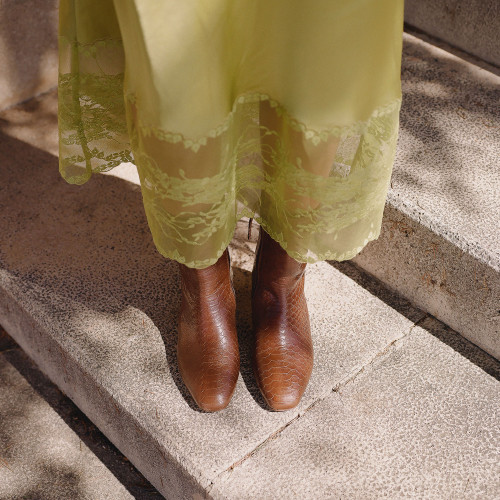 Stav Boots, caramel croco | Balagan Studio