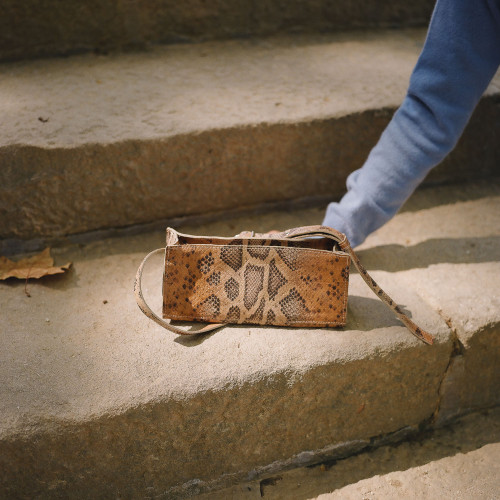 Minnie Bag S, ginger python pattern | Balagan Studio