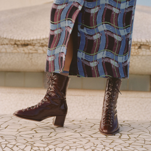 Emma Boots, glossy bordo| Balagan Studio
