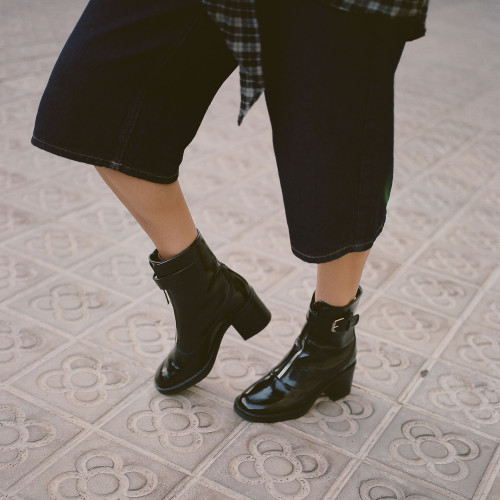 Lyra Boots, glossy black | Balagan Studio