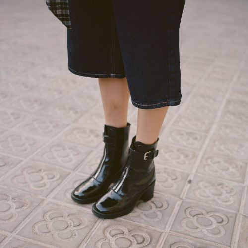 Lyra Boots, glossy black | Balagan Studio