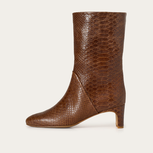 Adina Boots, caramel croco | Balagan Studio
