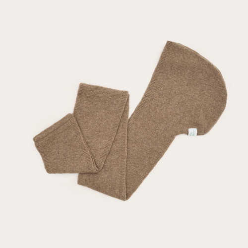 Irena szalik z kapturem, kawowy | Balagan Studio