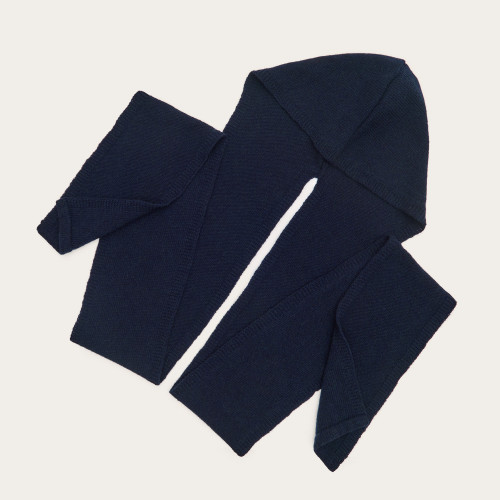 Irena Hooded Scarf, navy | Balagan Studio