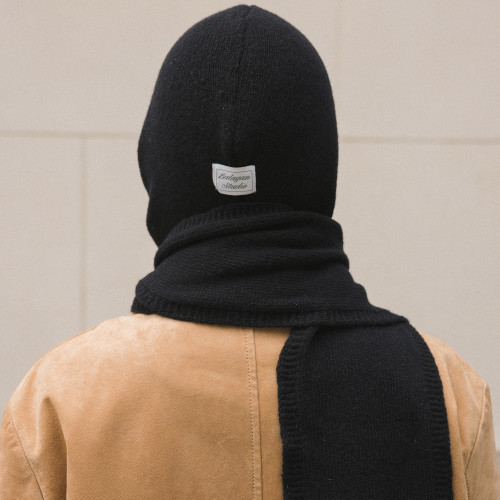 Irena Hooded Scarf, navy | Balagan Studio