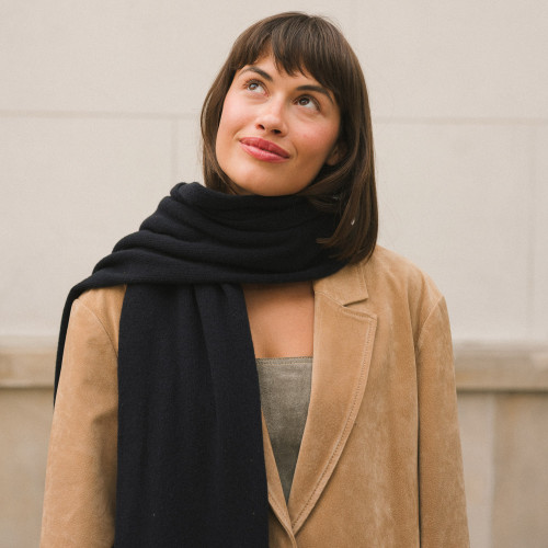 Kinga Scarf, navy | Balagan Studio