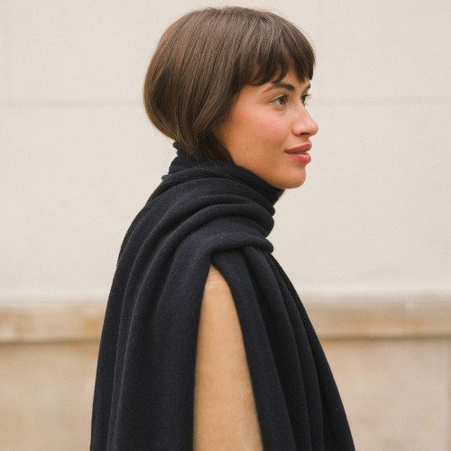 Kinga Scarf, navy | Balagan Studio