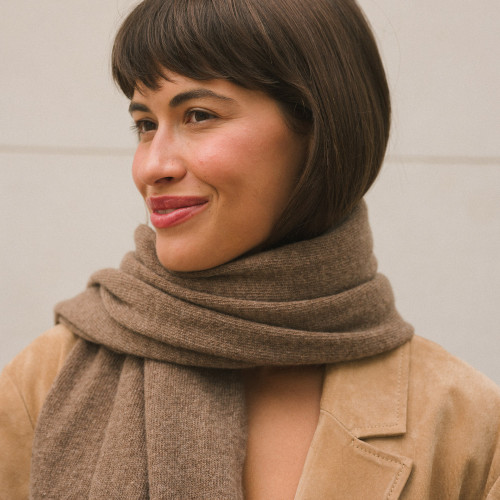 Kinga szalik, kawowy | Balagan Studio