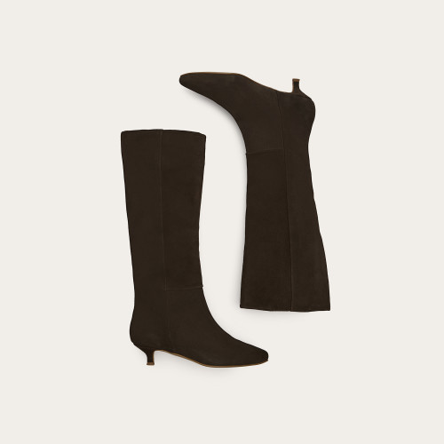 Stockholm Boots, dark chocolate velvet I  Balagan Studio