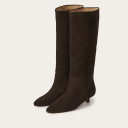 Stockholm High Boots, dark chocolate velvet