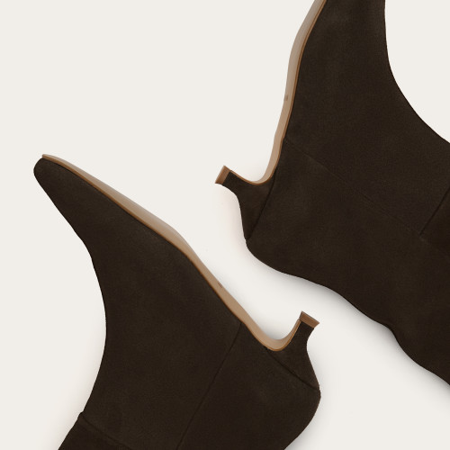 Stockholm Boots, dark chocolate velvet I  Balagan Studio