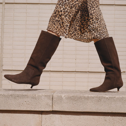 Stockholm Boots, dark chocolate velvet I  Balagan Studio