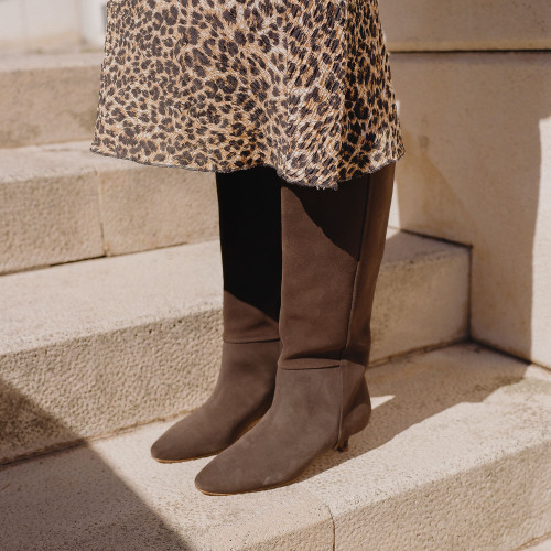 Stockholm Boots, dark chocolate velvet I  Balagan Studio